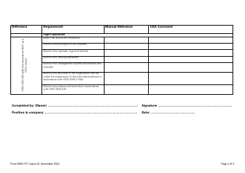 Form SRG1771 Compliance Statement: Compliance Monitoring Manual - United Kingdom, Page 2