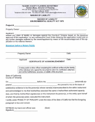 Administrative Use Permit Checklist - Tehama County, California, Page 11