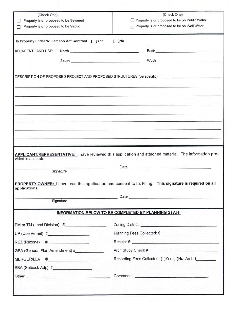 Administrative Use Permit Checklist - Tehama County, California, Page 5