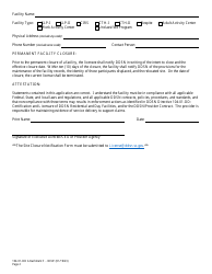 Attachment F Site Closure Notification - South Carolina, Page 2