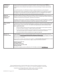 Formulario LIBI-607(ESP) Solicitud De Certificacion Del Oficio De Saneamiento/Eliminacion De Asbesto - Pennsylvania (Spanish), Page 2