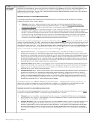 Formulario LIBI-607L(ESP) Solicitud De Certificacion Del Oficio De Saneamiento/Eliminacion De Plomo - Pennsylvania (Spanish), Page 2