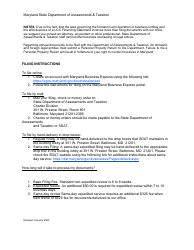 Articles of Organization - Limited Liability Company - Maryland, Page 3