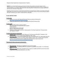Certificate of Limited Liability Partnership - Maryland, Page 3