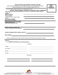 Form 5 Annual Report and Personal Property Return - Maryland