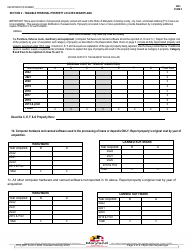 Form 5 Annual Report and Personal Property Return - Maryland, Page 4