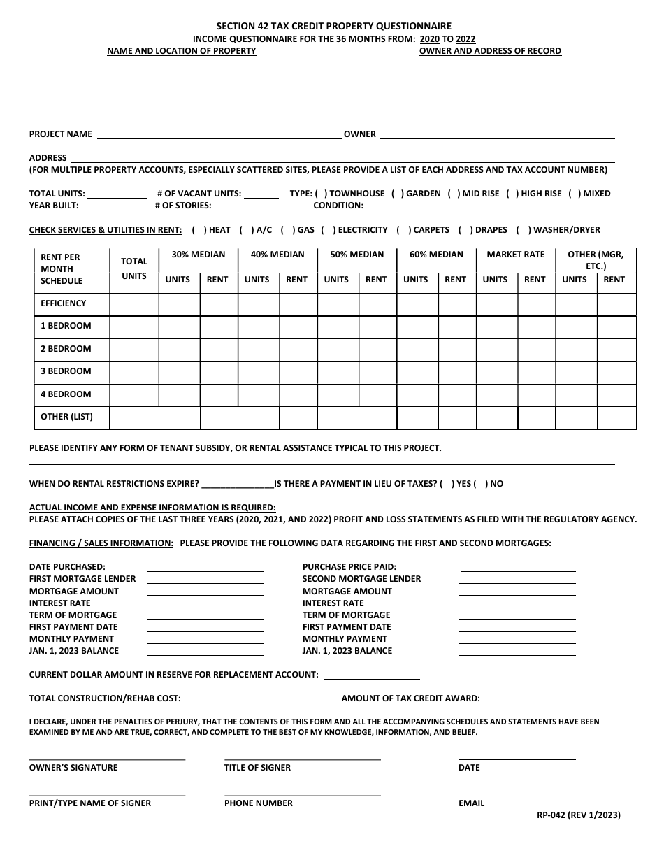 form-rp-042-download-printable-pdf-or-fill-online-section-42-tax-credit