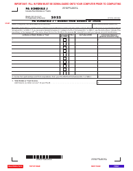 Document preview: Form PA-40 Schedule J Income From Estates or Trusts - Pennsylvania, 2022