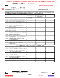 Form PA-40 Download Fillable PDF or Fill Online Pennsylvania Income Tax Return - 2022 ...