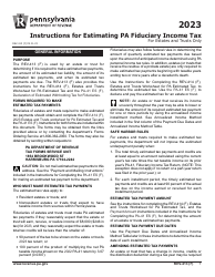 Instructions for Form REV-414 (F), PA-41 ES (F) - Pennsylvania