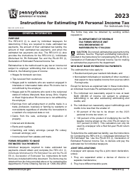 Document preview: Instructions for Form REV-414 (I), PA-40 ES (I) - Pennsylvania