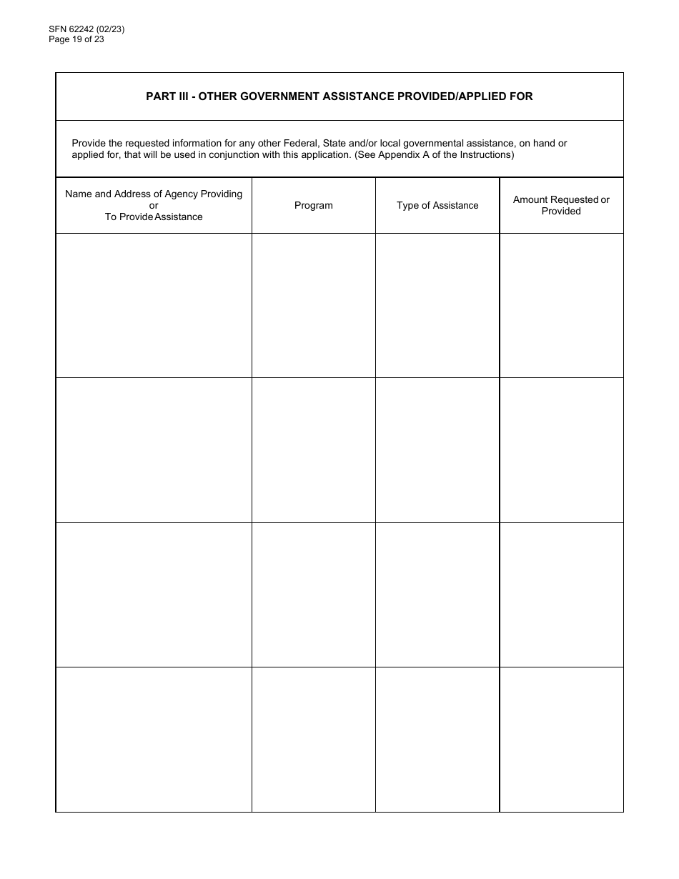 Form SFN62242 Community Development Block Grant Covid (Cdbg-Cv) Final Application - North Dakota, Page 19