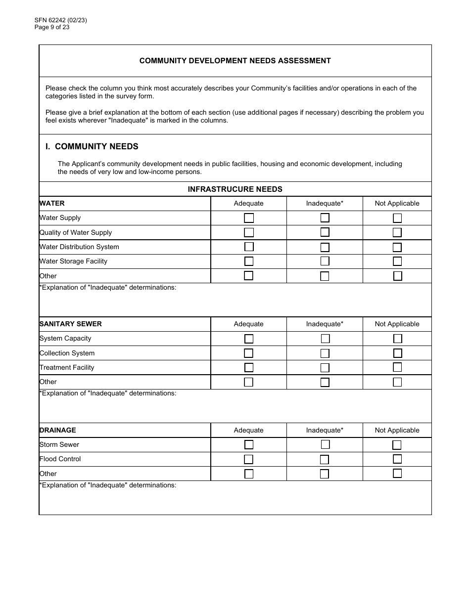 Form SFN62242 Community Development Block Grant Covid (Cdbg-Cv) Final Application - North Dakota, Page 9