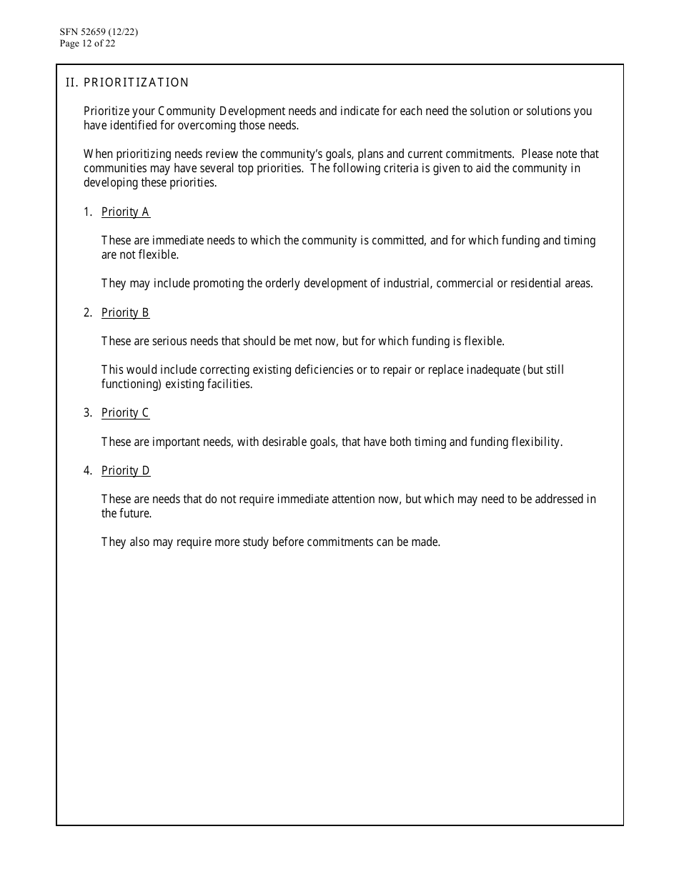 Form SFN52659 Cdbg Final Application - North Dakota, Page 12