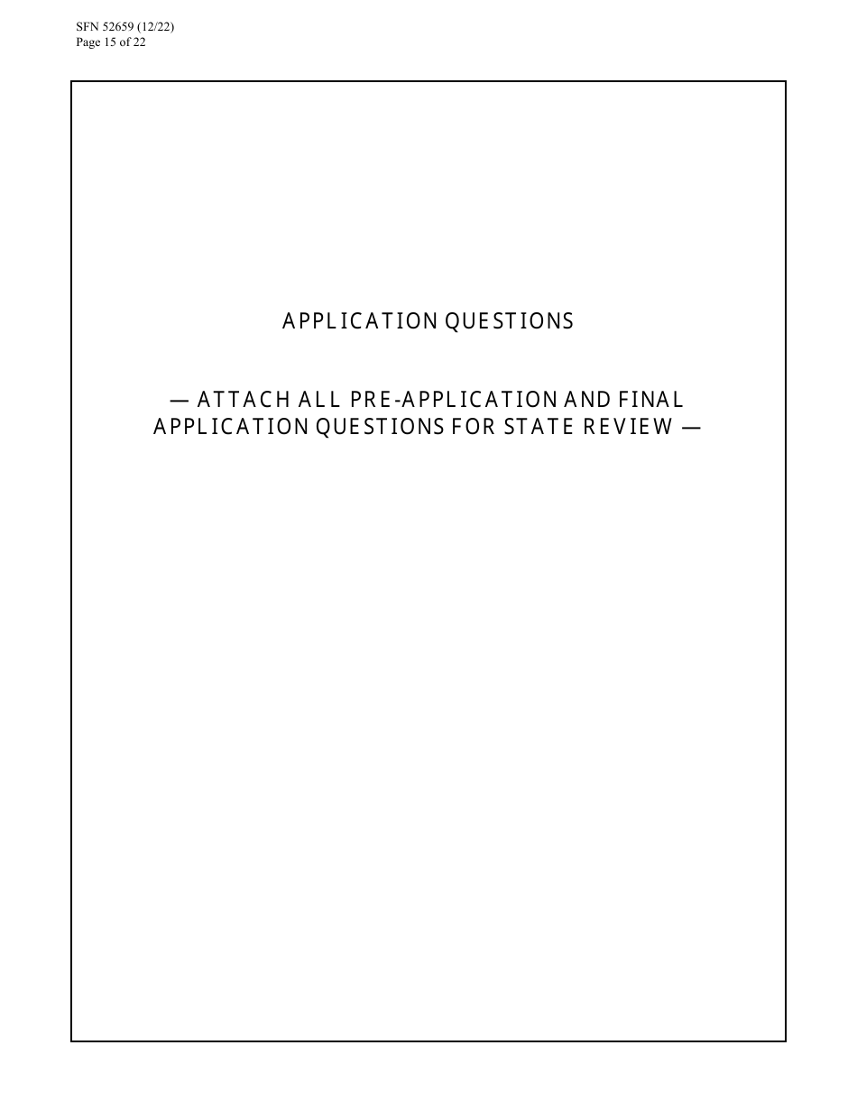 Form SFN52659 Cdbg Final Application - North Dakota, Page 15