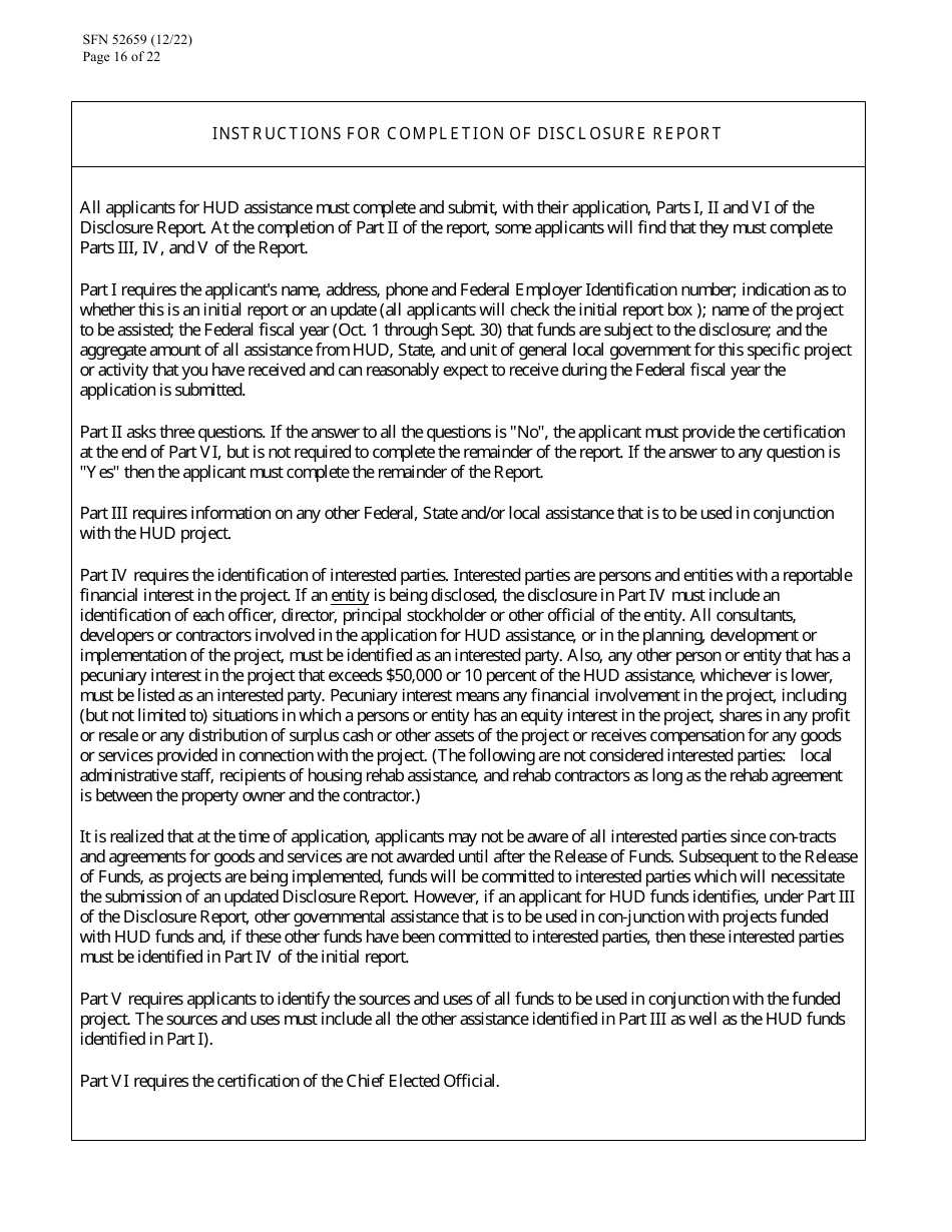 Form SFN52659 Cdbg Final Application - North Dakota, Page 16