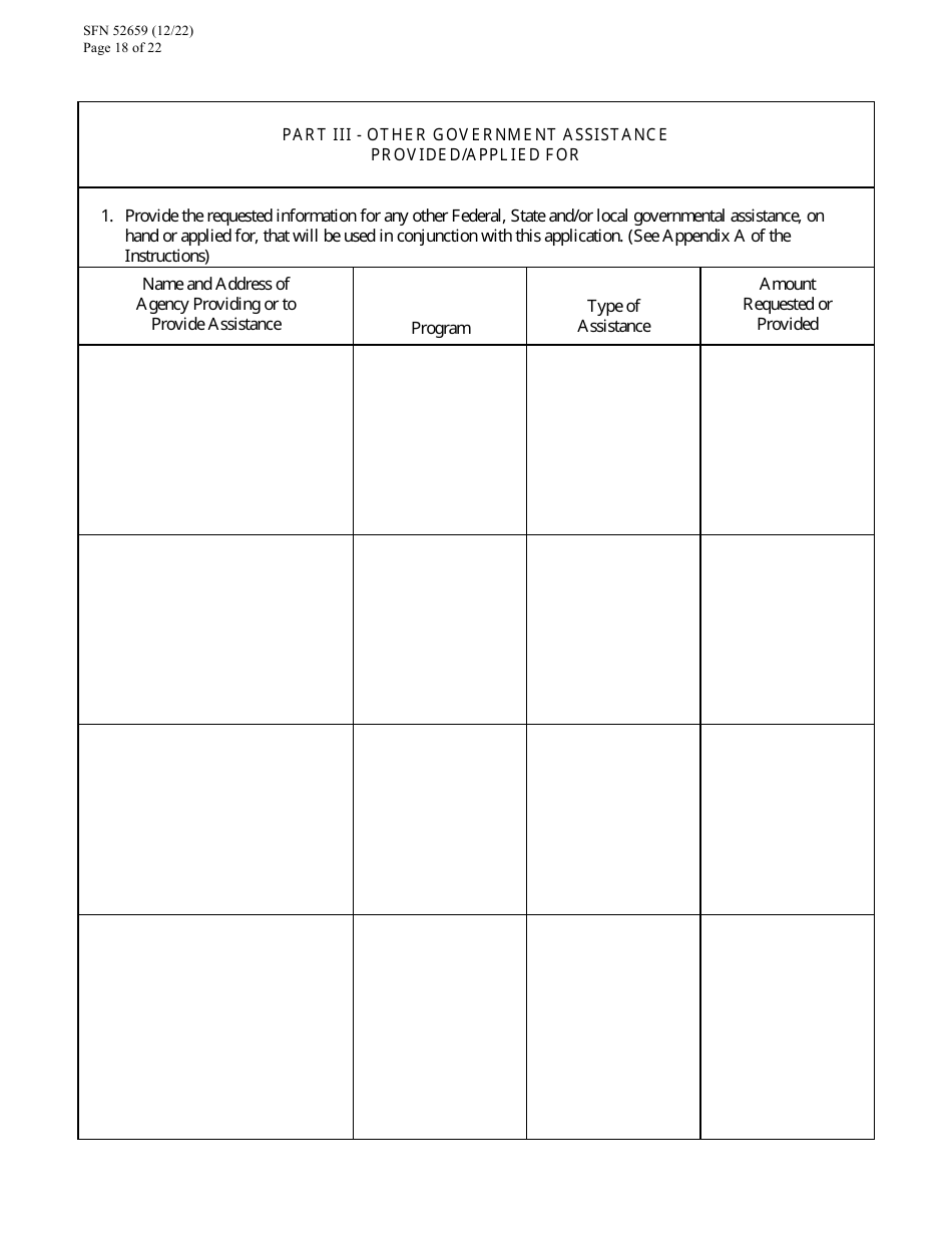 Form SFN52659 Cdbg Final Application - North Dakota, Page 18
