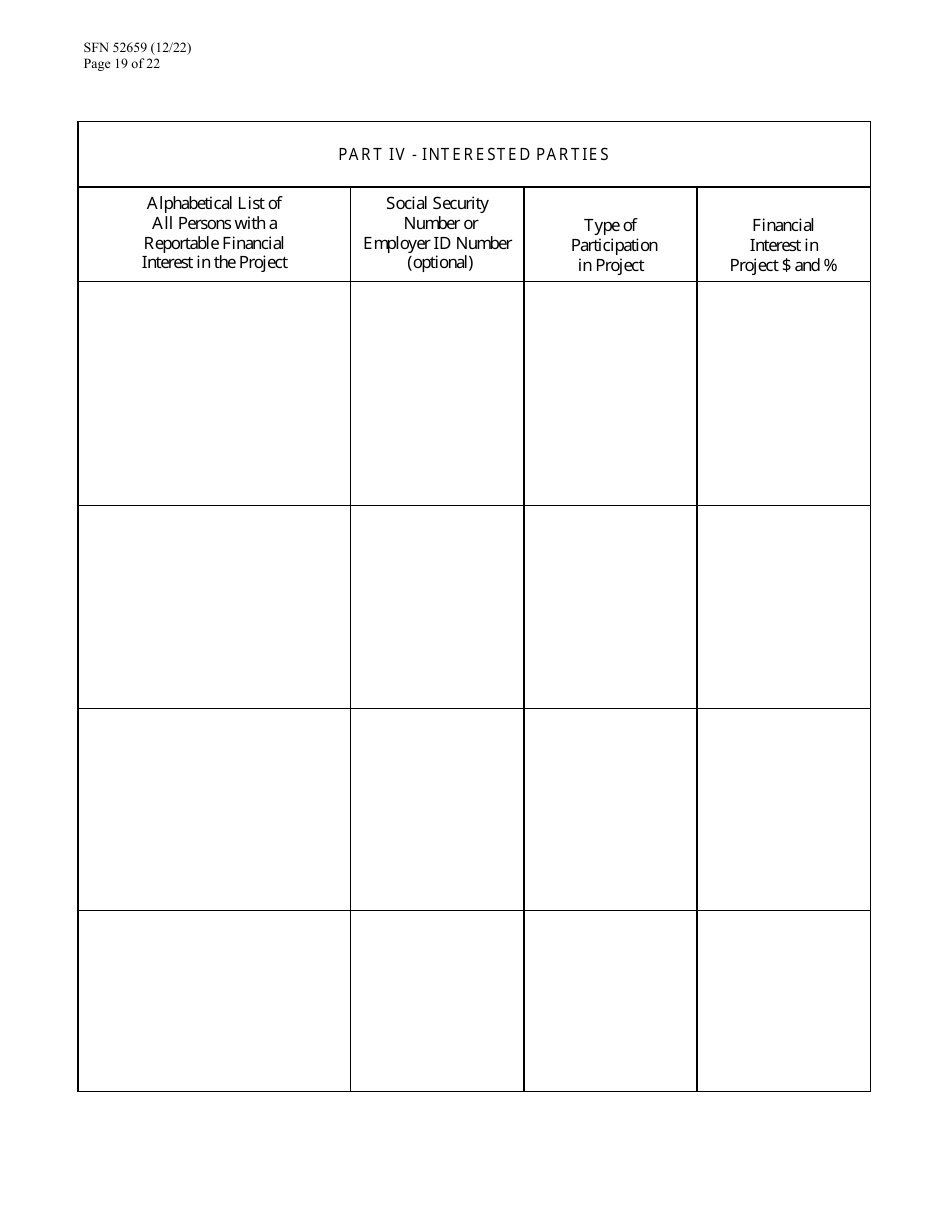 Form SFN52659 Cdbg Final Application - North Dakota, Page 19