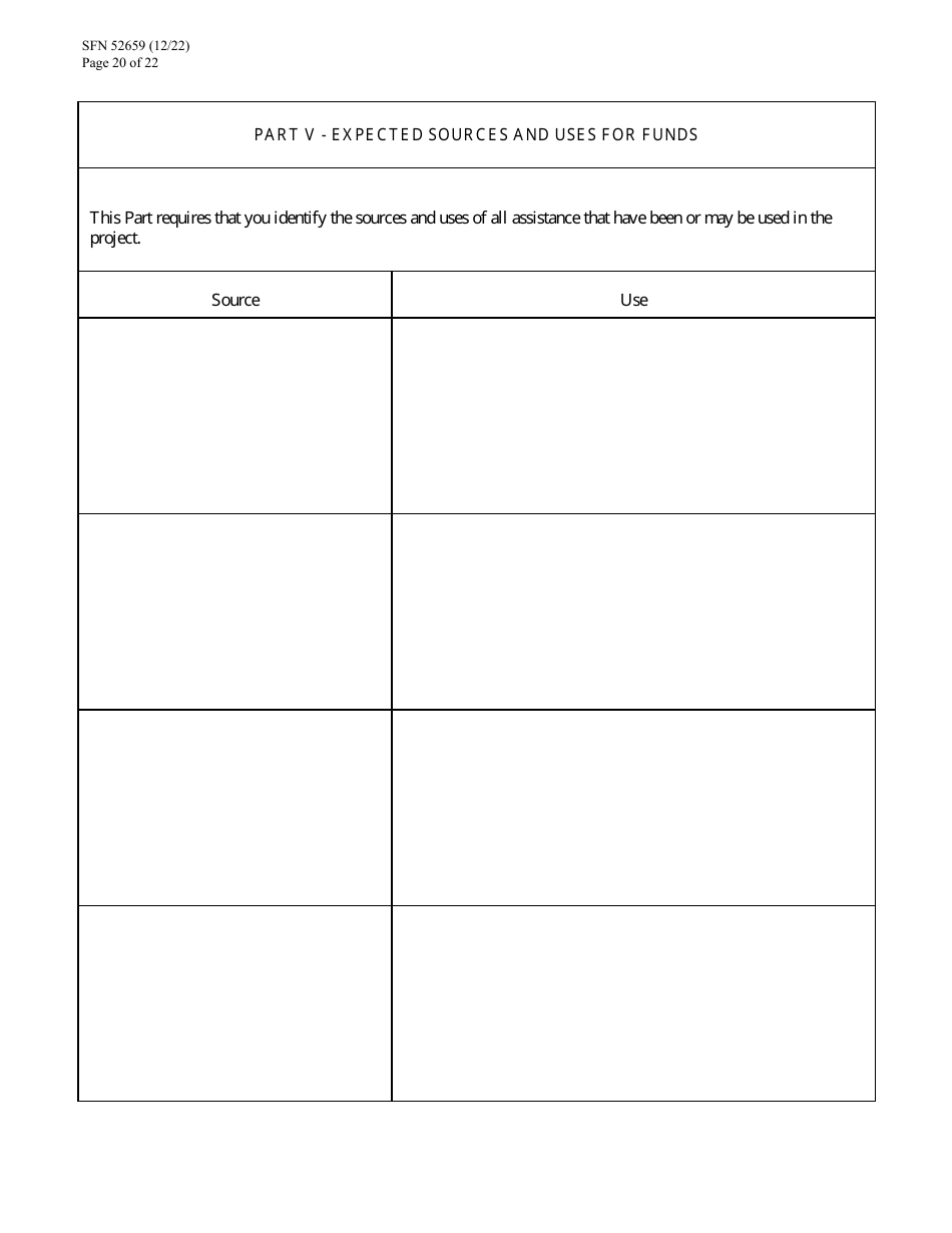 Form SFN52659 Cdbg Final Application - North Dakota, Page 20