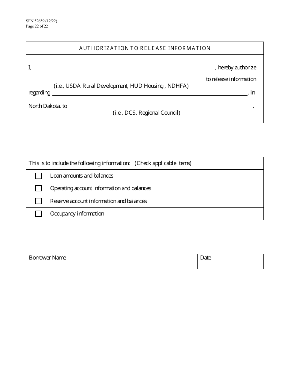 Form SFN52659 Cdbg Final Application - North Dakota, Page 22