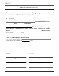 Form SFN52659 Cdbg Final Application - North Dakota, Page 2