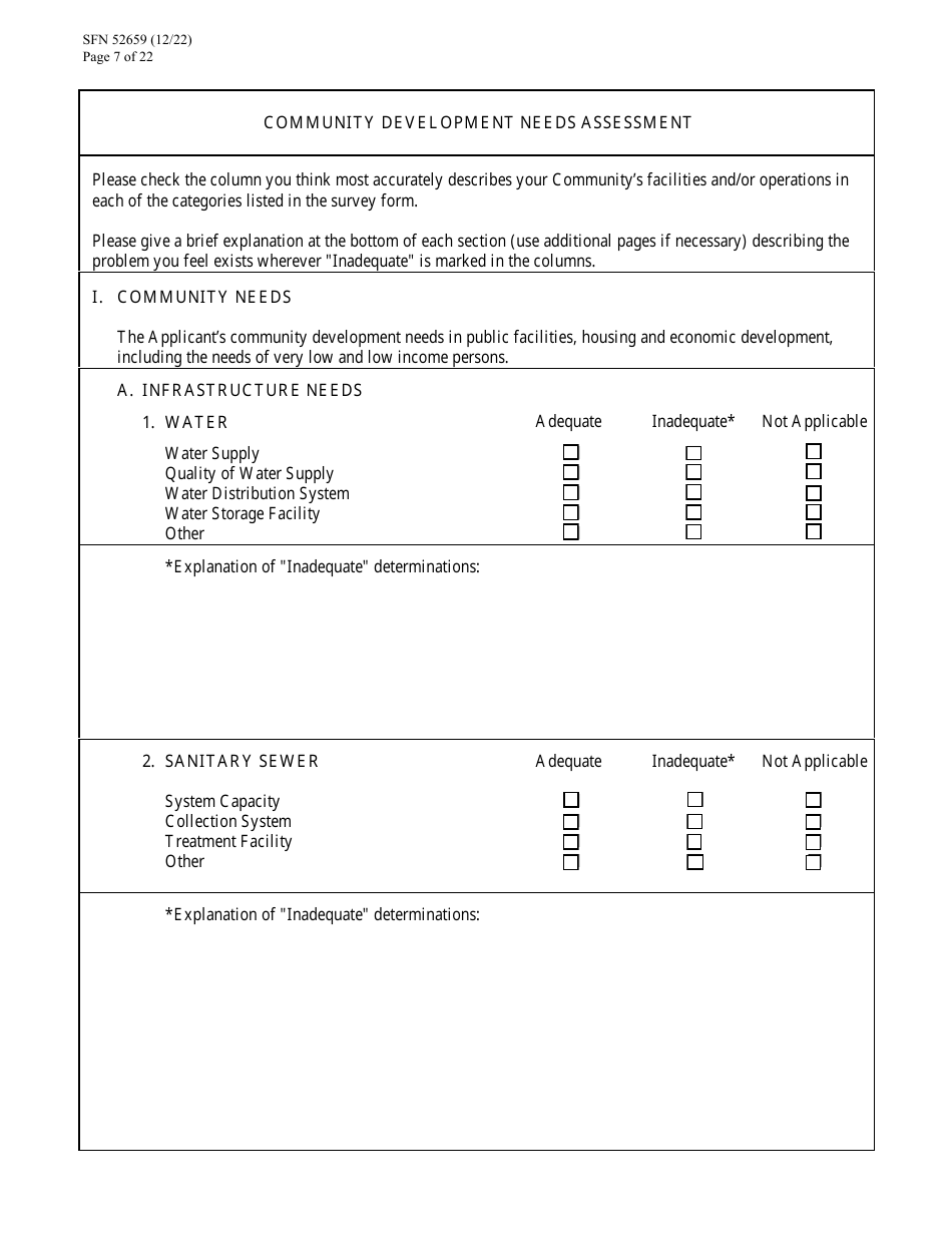 Form SFN52659 Cdbg Final Application - North Dakota, Page 7