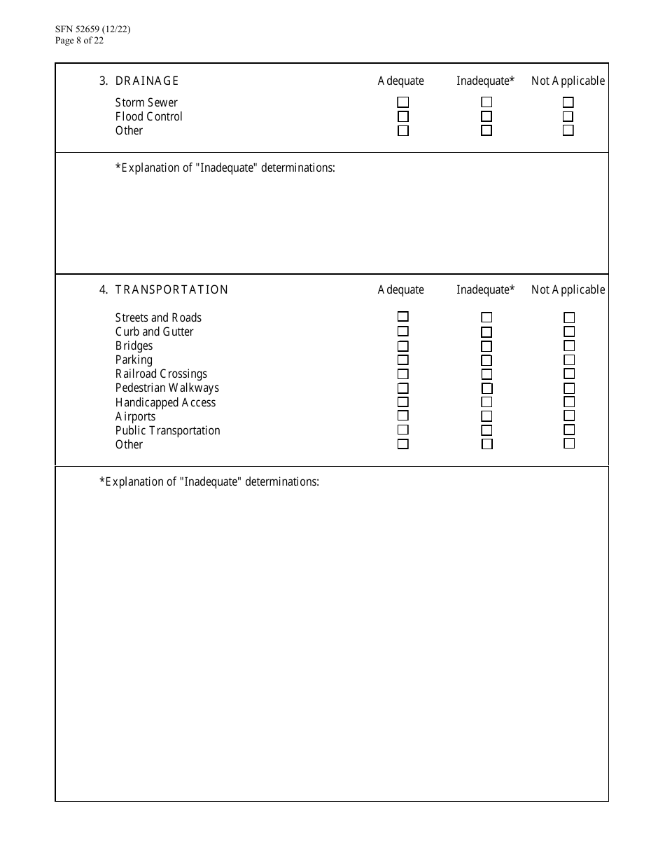 Form SFN52659 Cdbg Final Application - North Dakota, Page 8