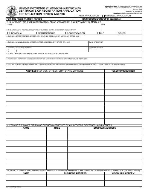 Form MO375-0049  Printable Pdf
