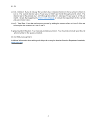 Instructions for Form E-500H White Goods Disposal Tax Return - North Carolina, Page 2