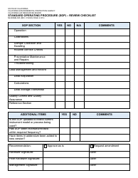 Form MLD/QMB-065 Standard Operating Procedure (Sop) - Review Checklist - California, Page 2