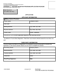 Form MSCD/ITAB-225 Appendix A Voucher Incentive Program Application Package - California, Page 5