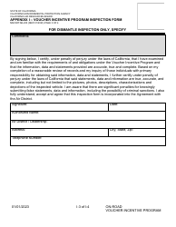 Form MSCD/ITAB-230 Appendix I Voucher Incentive Program Inspection Form - California, Page 3