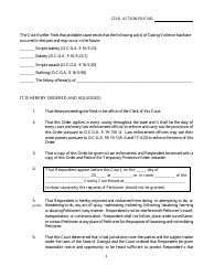 Form SC-29 Dating Violence Ex Parte Protective Order - Georgia (United States), Page 2