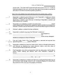 Form SC-29 Dating Violence Ex Parte Protective Order - Georgia (United States), Page 3