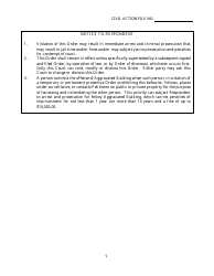 Form SC-29 Dating Violence Ex Parte Protective Order - Georgia (United States), Page 5