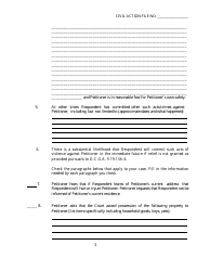 Form SC-28 Petition for Dating Violence Temporary Protective Order - Georgia (United States), Page 3