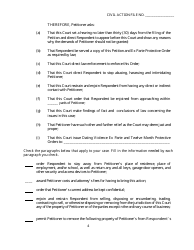 Form SC-28 Petition for Dating Violence Temporary Protective Order - Georgia (United States), Page 4