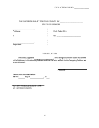 Form SC-28 Petition for Dating Violence Temporary Protective Order - Georgia (United States), Page 6