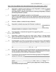 Form SC-30 Dating Violence Twelve Month Protective Order - Georgia (United States), Page 3