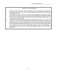 Form SC-30 Dating Violence Twelve Month Protective Order - Georgia (United States), Page 6