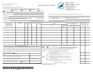 Document preview: Form BOE-571-J Annual Racehorse Tax Return - Madera County, California