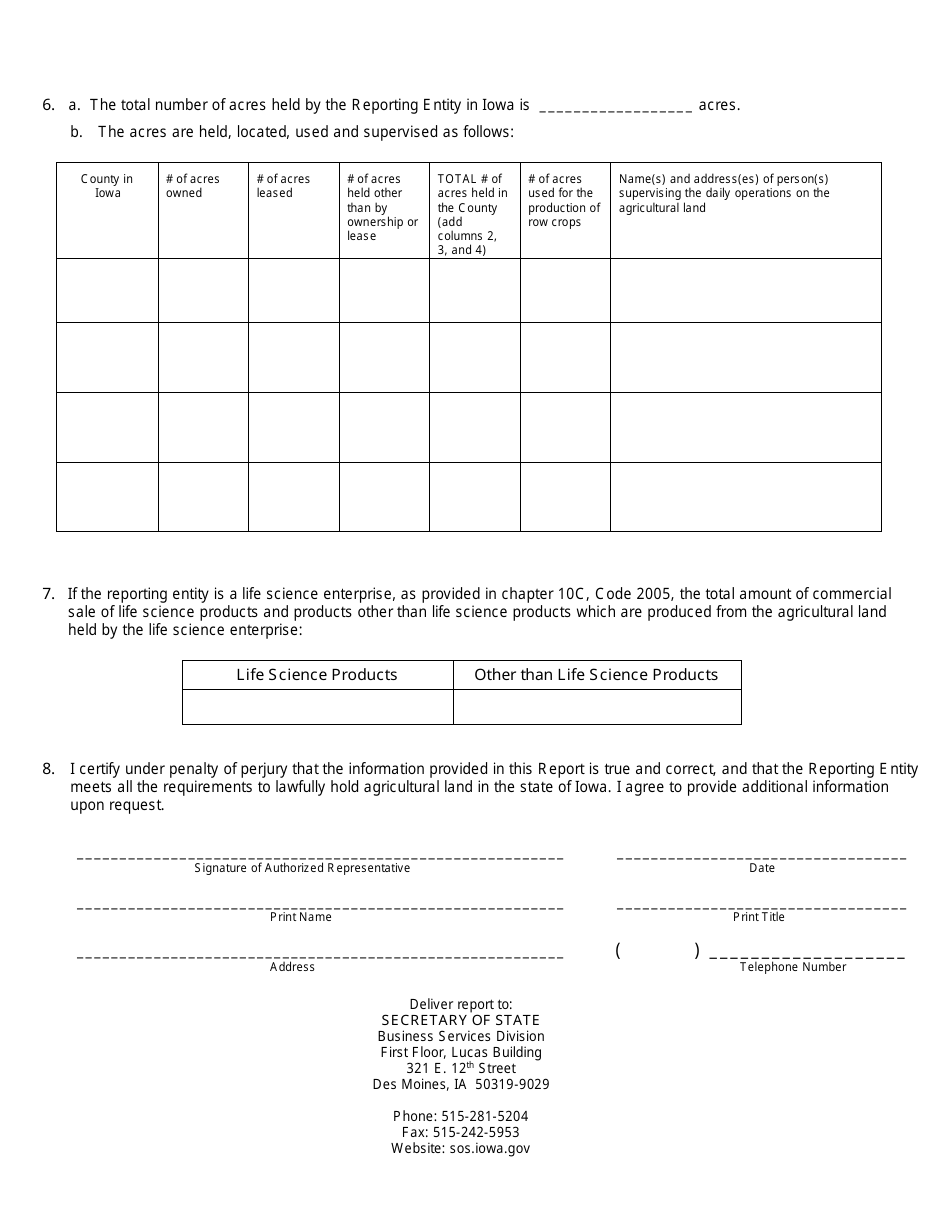 Biennial Agricultura Report - Iowa, Page 3