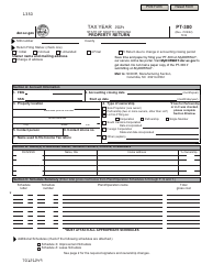 Form PT-300 - 2024 - Fill Out, Sign Online and Download Fillable PDF ...