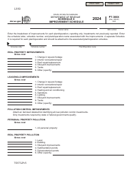 Document preview: Form PT-300X Schedule X Improvement Schedule - South Carolina, 2024