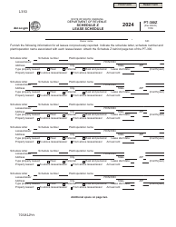 Form PT-300Z Schedule Z Lease Schedule - South Carolina