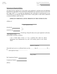 Form AEMS024 Poultry Waste Applicator Certification - Oklahoma, Page 2
