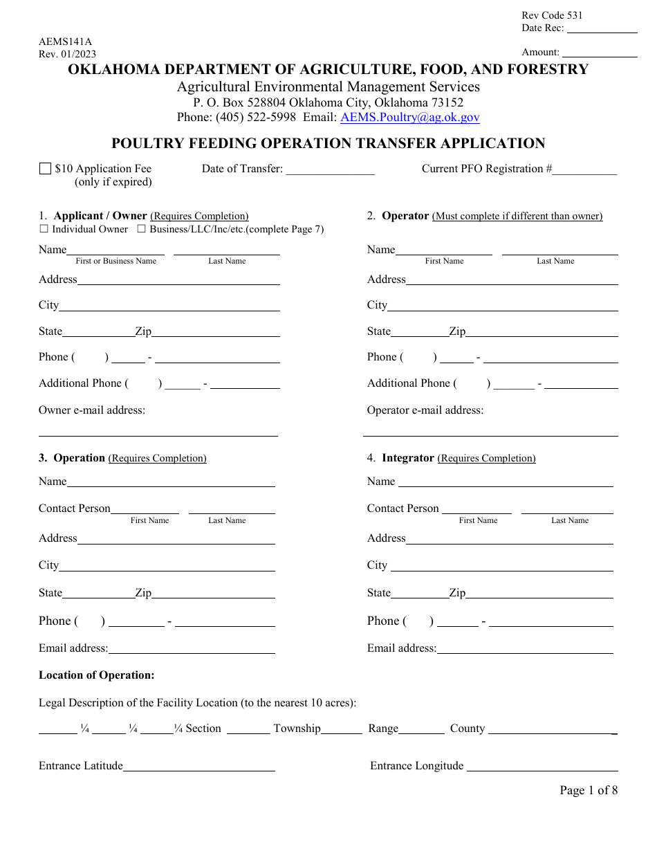 Form AEMS141A - Fill Out, Sign Online and Download Printable PDF ...