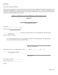Form AEMS141A Poultry Feeding Operation Transfer Application - Oklahoma, Page 3