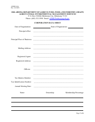 Form AEMS141A Poultry Feeding Operation Transfer Application - Oklahoma, Page 7