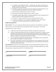 Form 25D-151 Certificate of Buy American Compliance - Alaska, Page 2